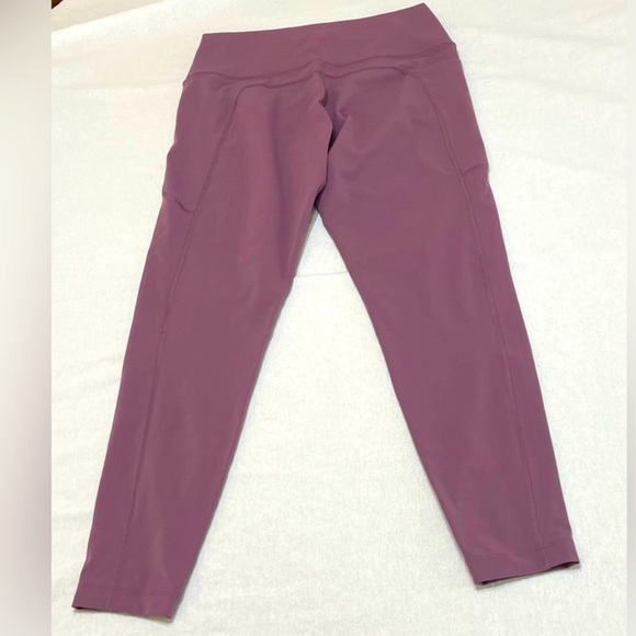 Outdoor Voices Women Legging Size Large Blue Wide Waistband Pull On Stretch Pant - Picture 8 of 11